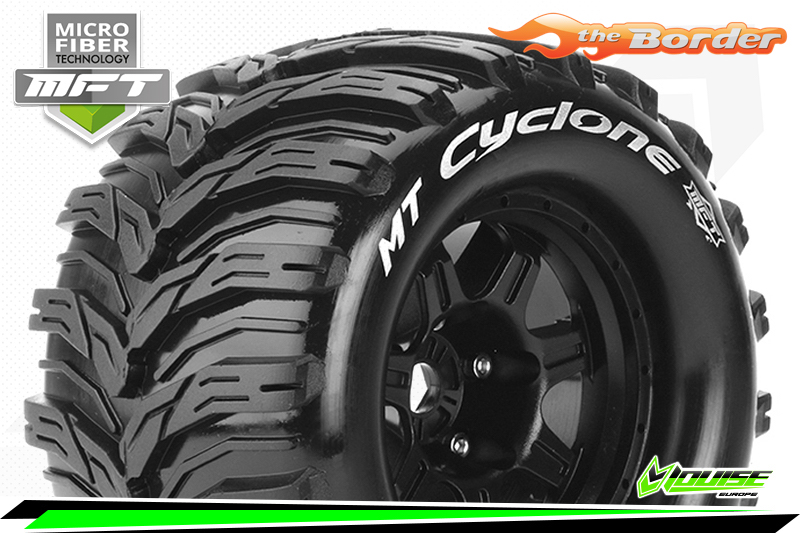 Louise RC MT-Cyclone Tyres for 1/8 Stadium Truck 3.8" 17mm Hex 1/2 Offset (2) LR-T3323BH