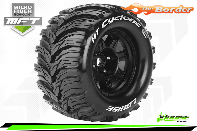Louise RC MT-Cyclone Tyres for 1/8 Stadium Truck 3.8" 17mm Hex 1/2 Offset (2) LR-T3323BH