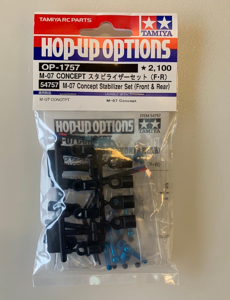 Tamiya 54786 M-07 Concept Aluminum Front Suspension Mount (4°), (M07/M