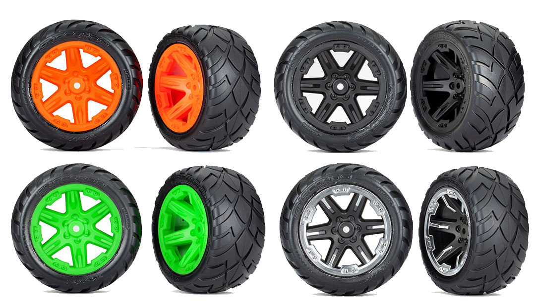 Traxxas Anaconda Tires & Wheels Assembled Glued (2.8") (2WD Rear) 6768