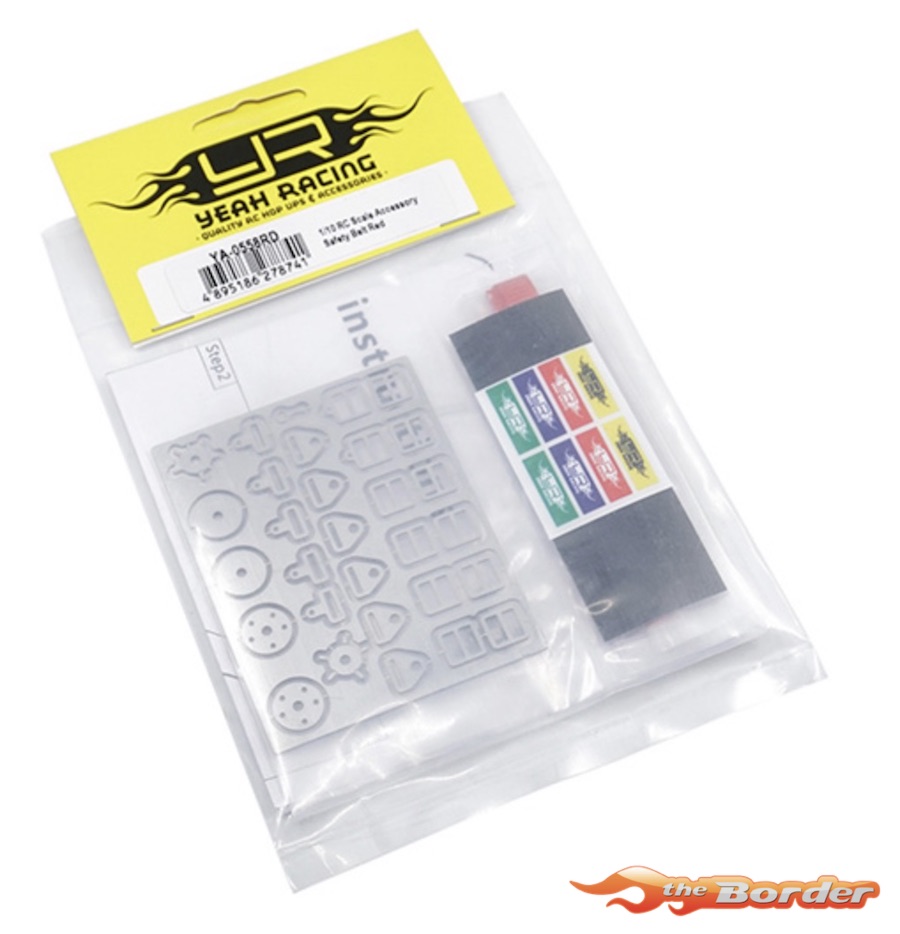 Yeah Racing Safety/Seat Belt 1/10 Scale - Red YA-0558RD