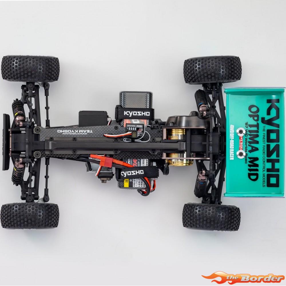 Kyosho Optima Mid'87 WC Worlds Spec 4WD Kit 60th Anniversary 30643 - Afbeelding 9