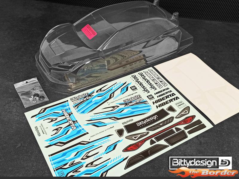 BittyDesign HIBERYA 1/10 clear body 190mm for FWD BDFWD-190HBY - Afbeelding 7