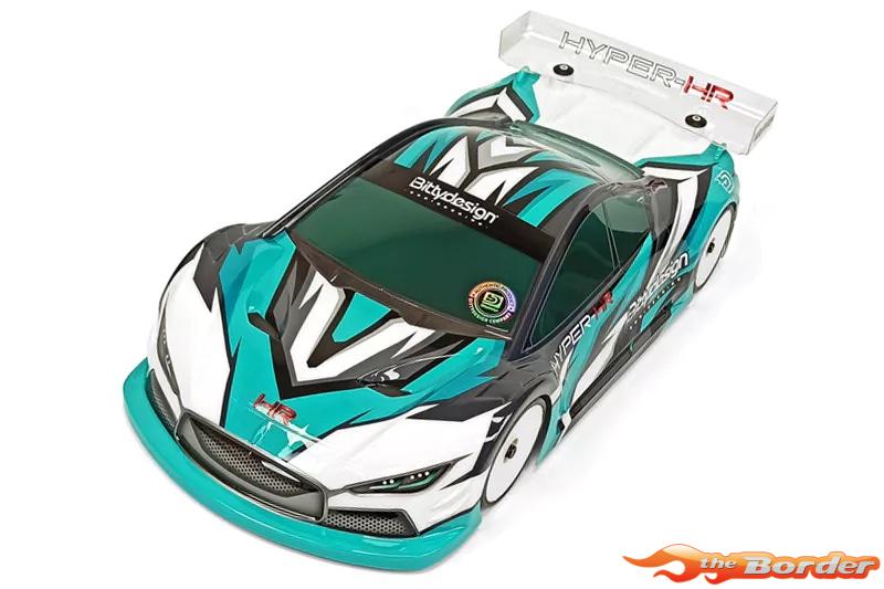 BittyDesign HYPER-HR clear body 1/10 TC 190mm Light weight 190HYPHR - Afbeelding 4