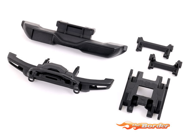 TRX-4m™ Ford® Bronco bumper set includes front bumper with replica winch, rear bumper, mounts, and center skid plate