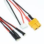 Charger Cable XT60 3x 1S LiPo MCX, MSR BEEC1075