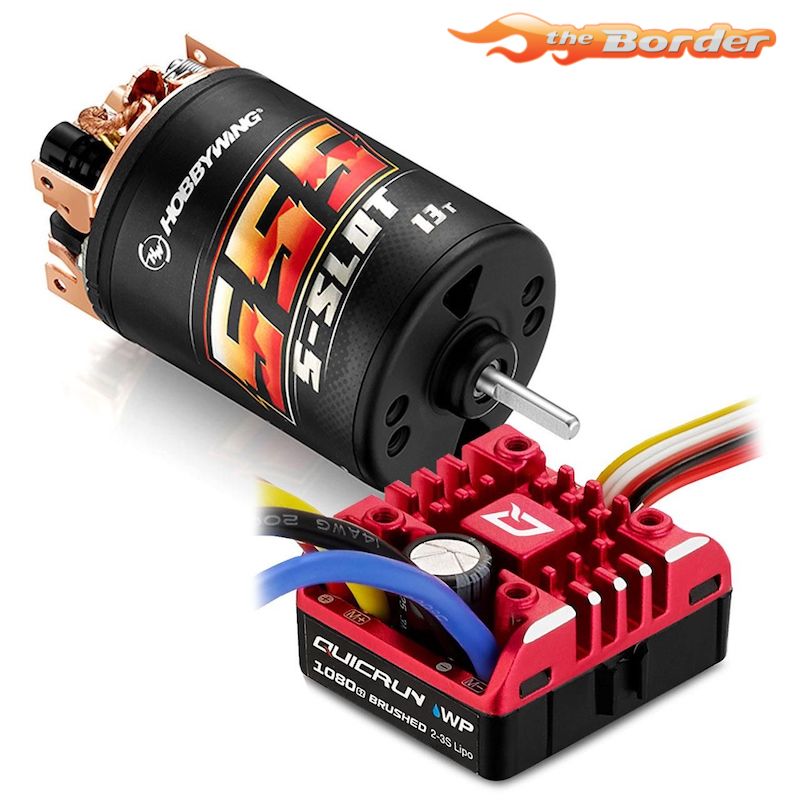 HobbyWing QuicRun Brushed WP1080 Combo 555 13Turns 38020352