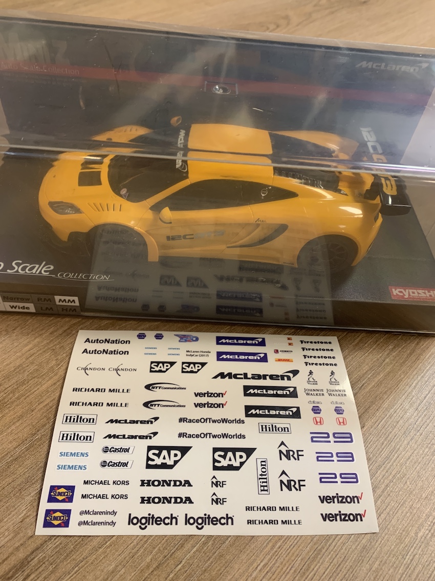 McLaren Honda Andretti #29 Indycar (2017) - Mini-Z 1/28 Stickers BRPD1709