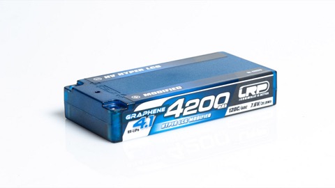 LRP HV Hyper LCG Modified Shorty GRAPHENE-4.1 4200mAh hard case 7.6V LiPo - 120C/60C 432273
