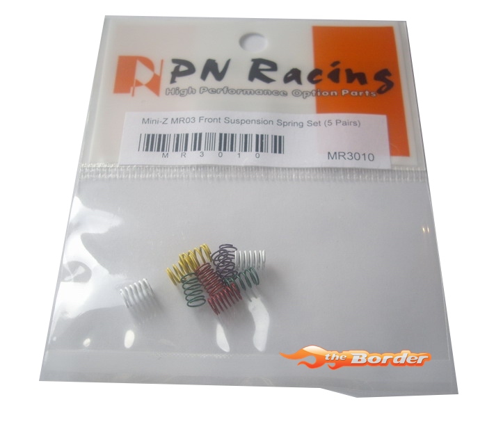 PN Racing Front Spring Set MR03 (5 Pairs) MR3010