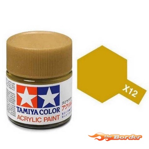 Tamiya Acrylic X-12 Gold Leaf Gloss - 23ml Bottle 81012