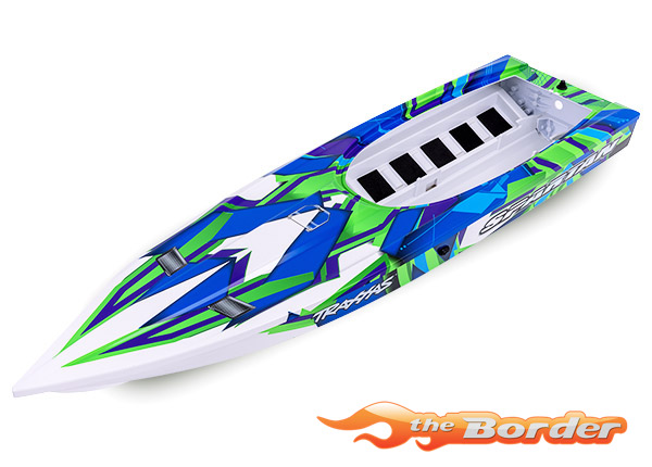 Traxxas Spartan Hull - Green Graphics (Fully Assembled) 5737G - Afbeelding 3