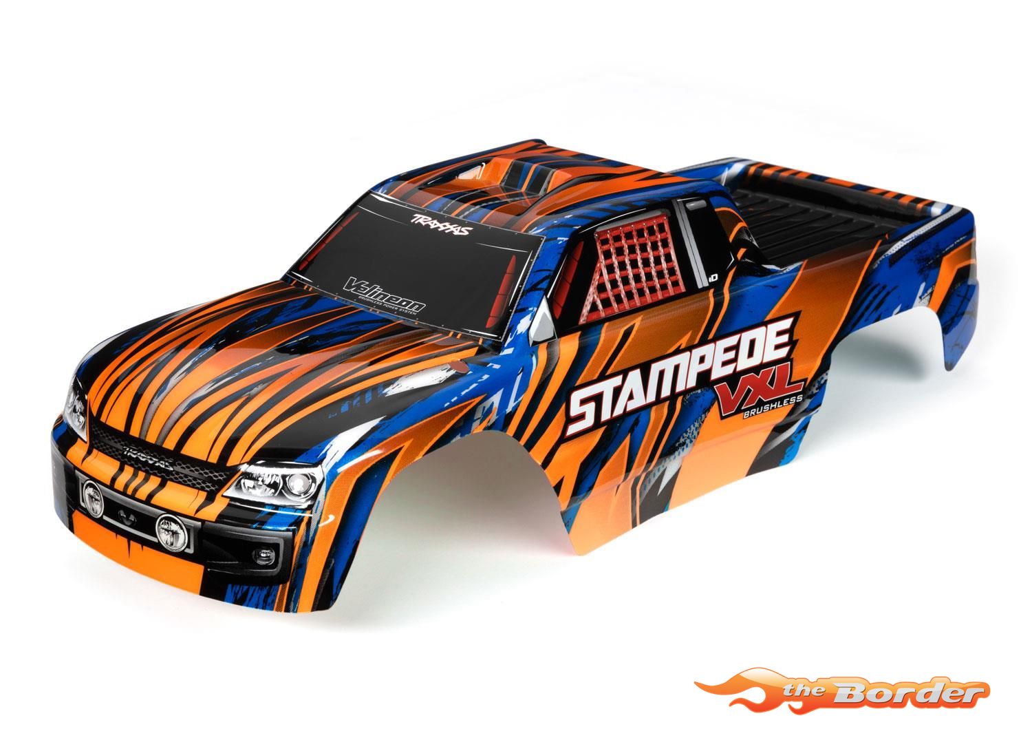 Traxxas Stampede Body Oranje/Blauw (Painted) 3620T