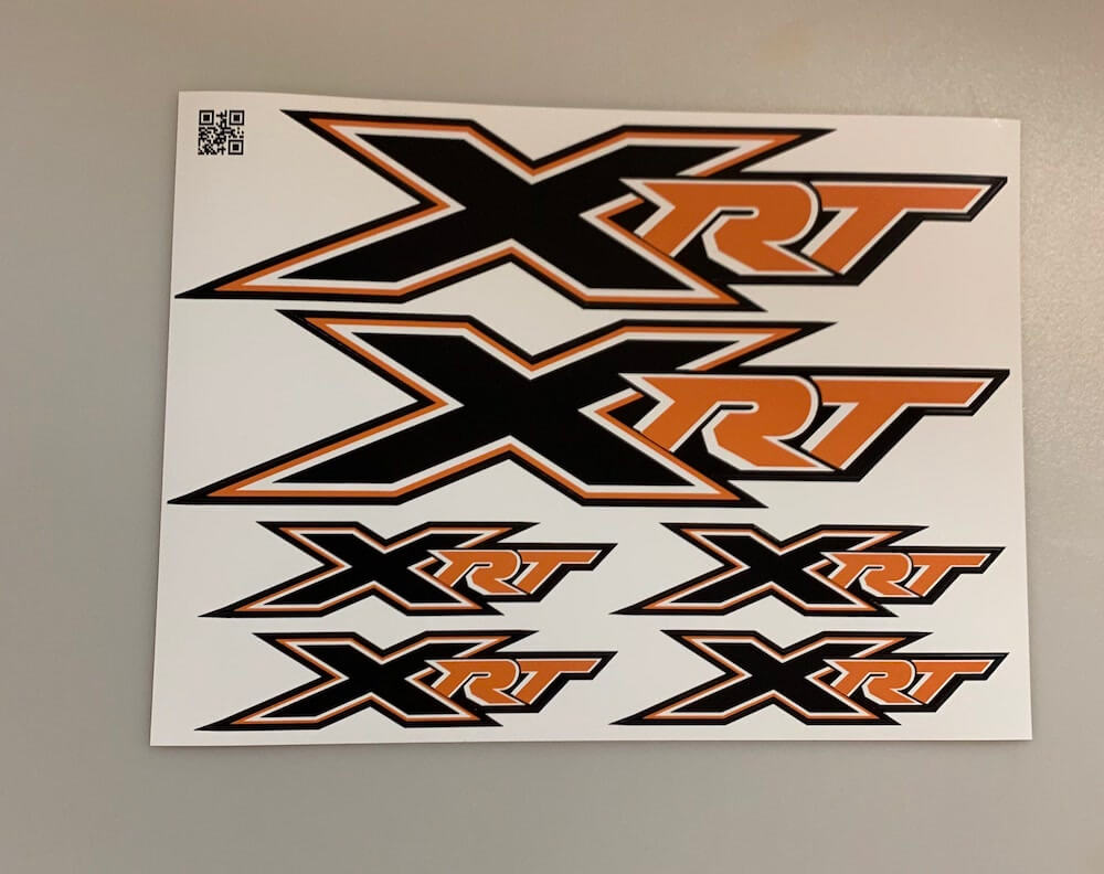 XRT Logo Sticker - Oranje BRPD1042