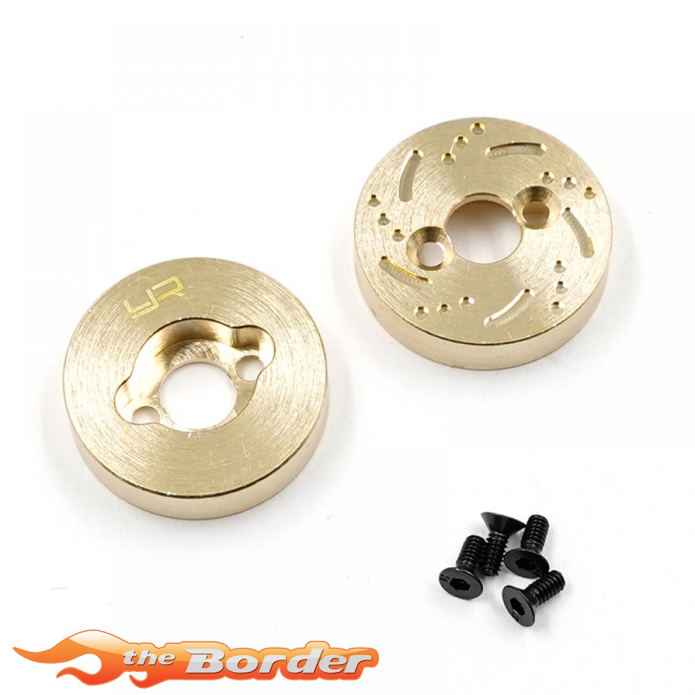 Yeah Racing Brass Rear Axle Weights (13g each) for Traxxas TRX-4M TR4M-004GD