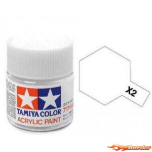 Tamiya Acrylic X-2 White - 23ml Bottle 81002