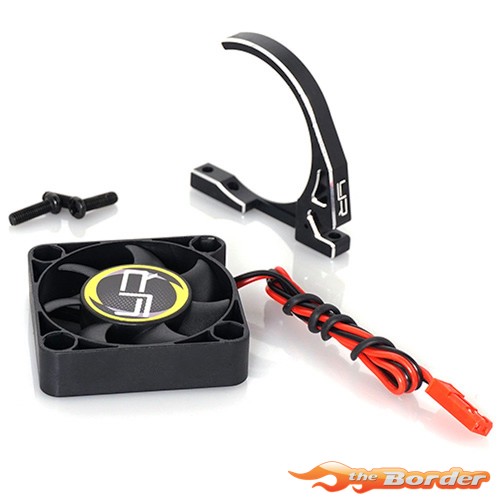 Yeah Racing Aluminum 7075 Fan Mount for 540 Motor with 40mm Tornado Fan Black YA-0526BK