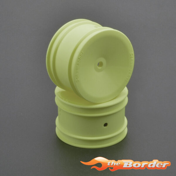 Schumacher Wheel Rear Buggy Neon Yellow V2 (1 Pair) U7460