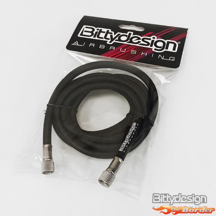 BittyDesign - 1.8mt Braided Airbrush Air Hose with Paasche & 1/4" Fitting Ends - Afbeelding 4