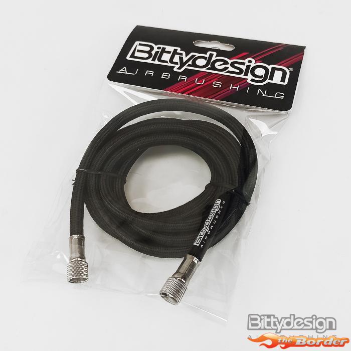 Bittydesign 1.8mt Braided Airbrush Air Hose with Paasche & 1/4