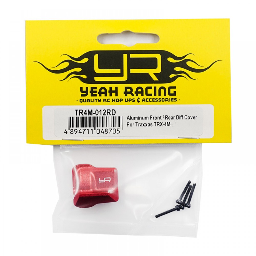 Yeah Racing Alum. Front/Rear Diff. Cover TR4M-012RD - Afbeelding 3