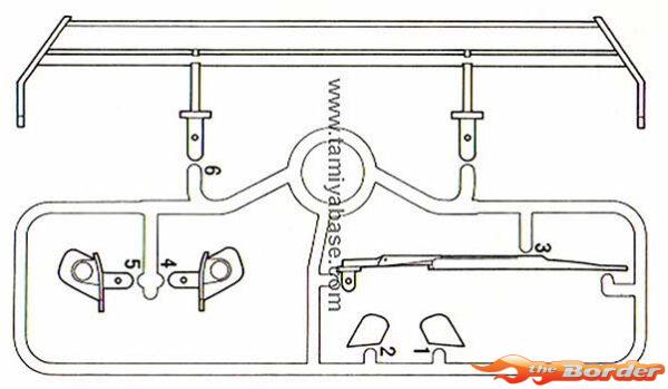 Tamiya H Parts Wing set Opel Calibra V6 19005451