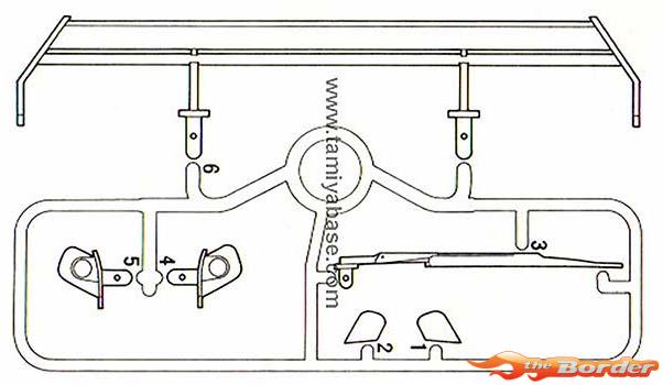 Tamiya H Parts Wing set Opel Calibra V6 19005451