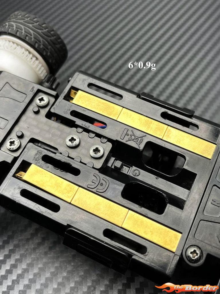Yeah Racing Chassis Weight Brass 6pcs. for MR03 KY03-013GD - Afbeelding 5