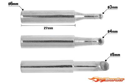Corally - Soldering Iron Tips Big 3 sizes C-48516
