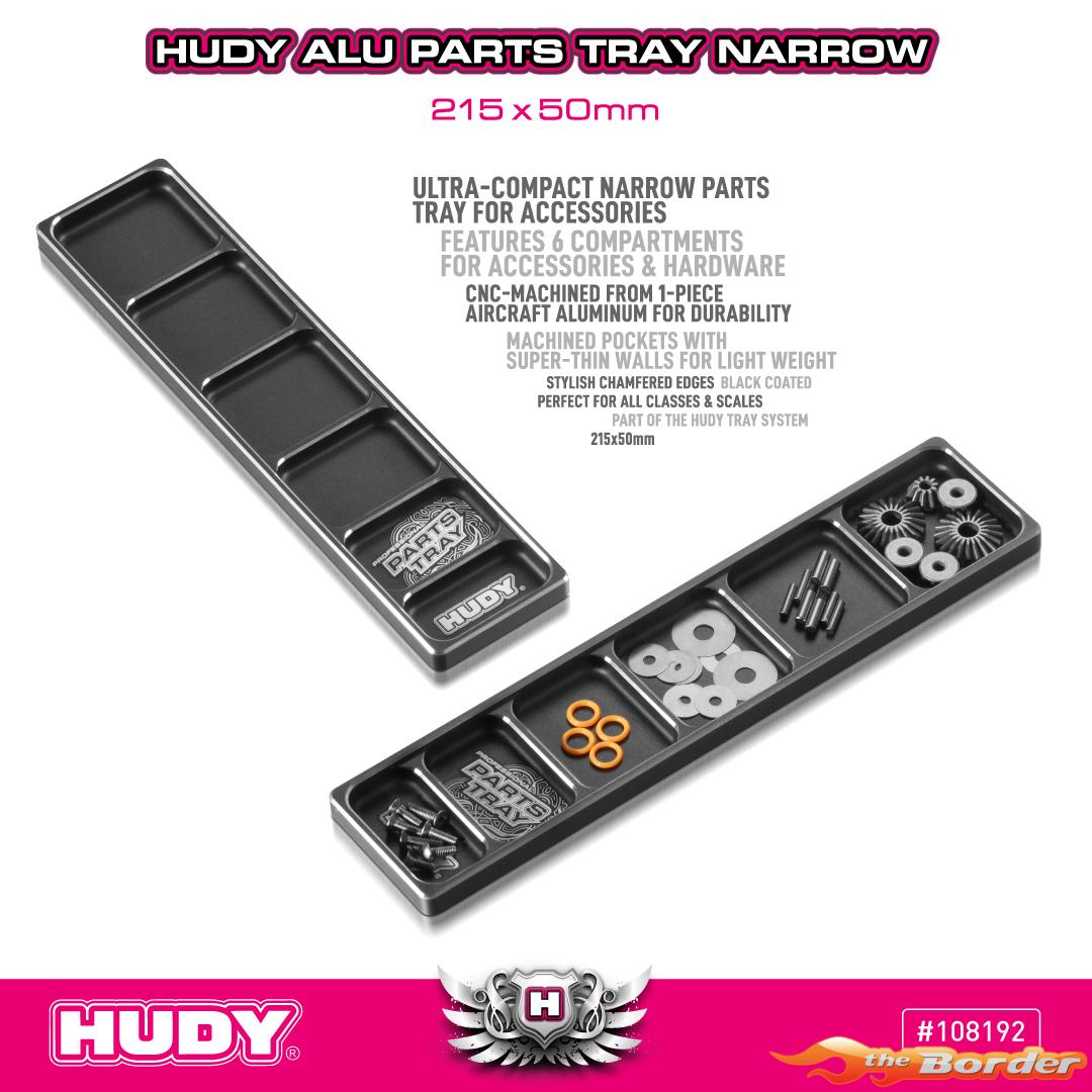 HUDY Alu Parts Tray Narrow 215x50mm 108192 - Afbeelding 3