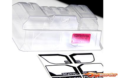 BittyDesign "Zefirus" lexan wing kit for 1/8 buggy-truggy BD-W8-ZEF-C - Afbeelding 3