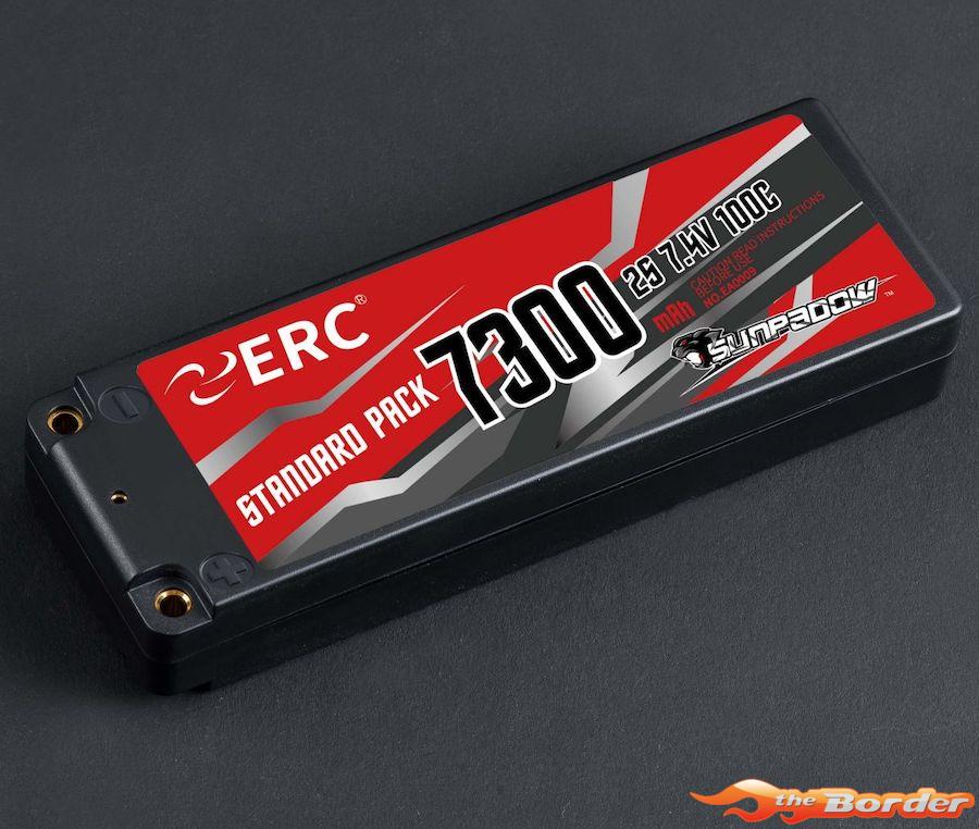 Sunpadow ERC 2S 7.4V 100C 7300mAh LiPo Batterij 4mm Plugs EA0003 - Afbeelding 3