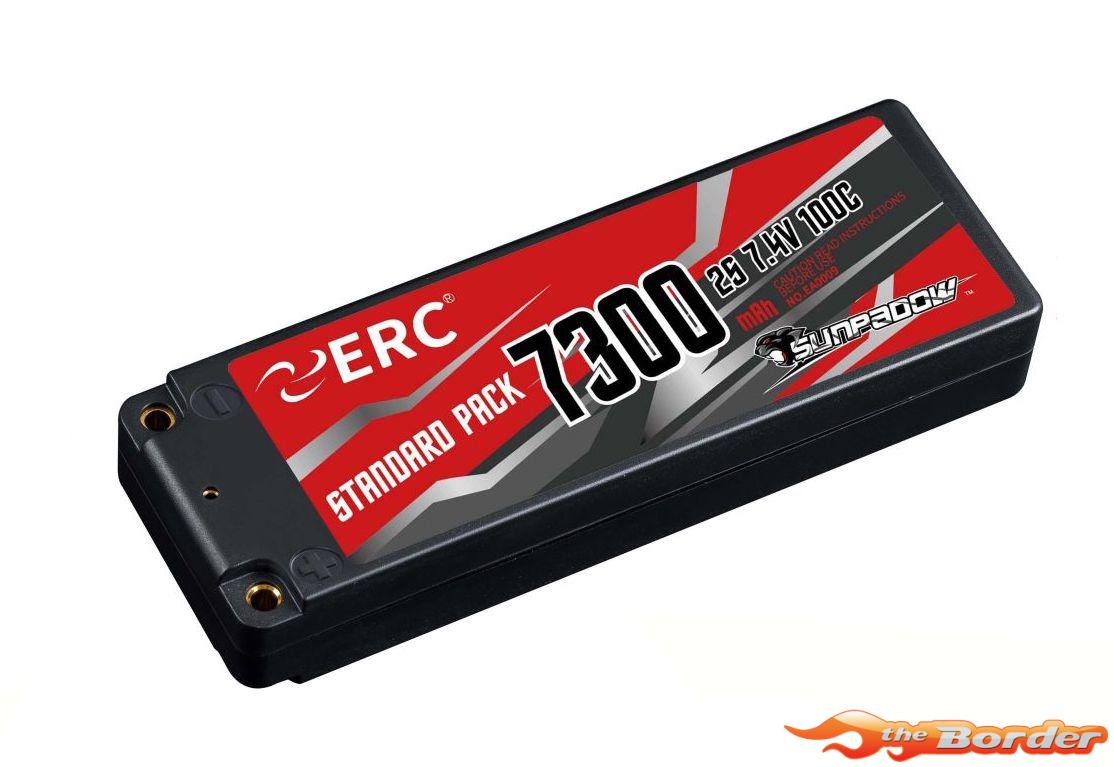 Sunpadow ERC 2S 7.4V 100C 7300mAh LiPo Batterij 4mm Plugs EA0003 - Afbeelding 4