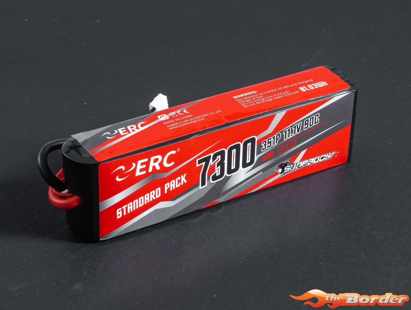 Sunpadow ERC 3S 11.1V 90C 7300mAh LiPo Batterij XT90 EB0007 - Afbeelding 4