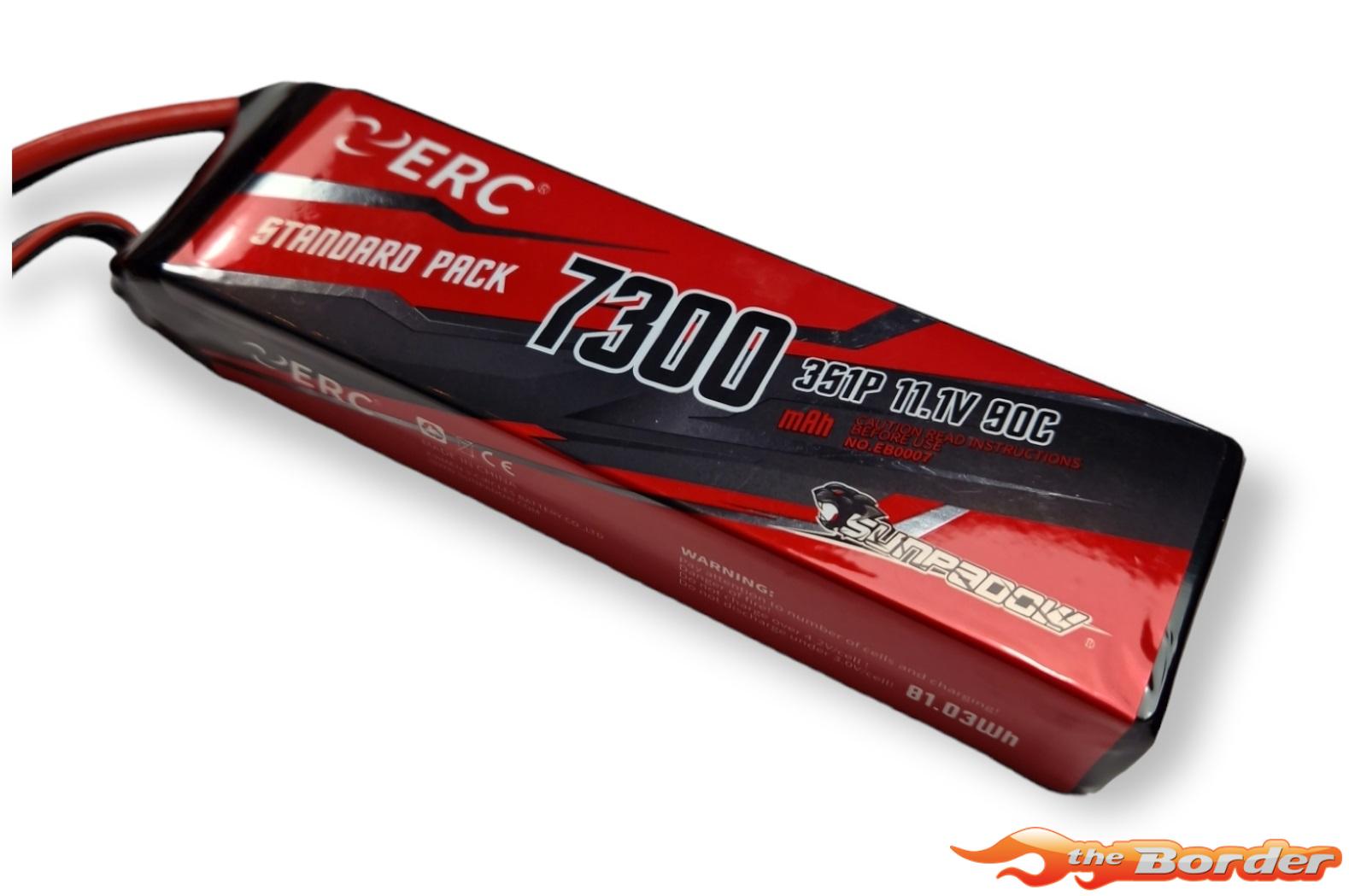 Sunpadow ERC 3S 11.1V 90C 7300mAh LiPo Batterij XT90 EB0007 - Afbeelding 2