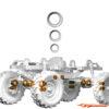FMS FCX24 Smasher Monster Truck RTR Car V2 - White 1/24 - Afbeelding 13