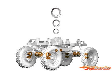 FMS FCX24 Smasher Monster Truck RTR Car V2 - White 1/24 - Afbeelding 13