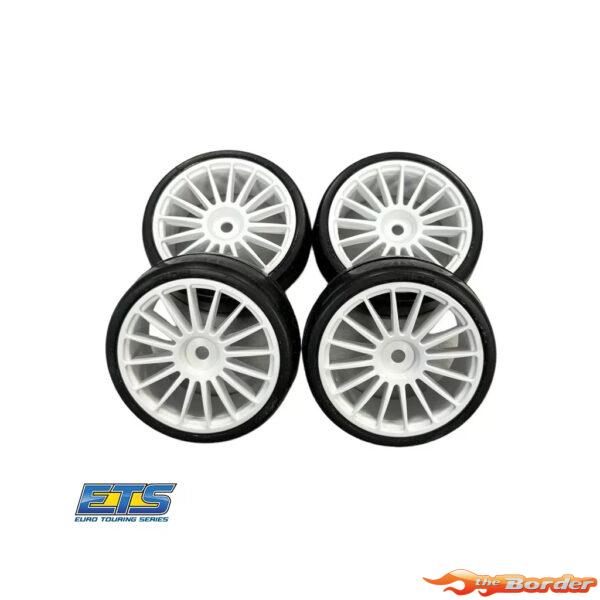 Ride 1/10 Belted Slick Tyres Preglued 16 Spoke RI-26082