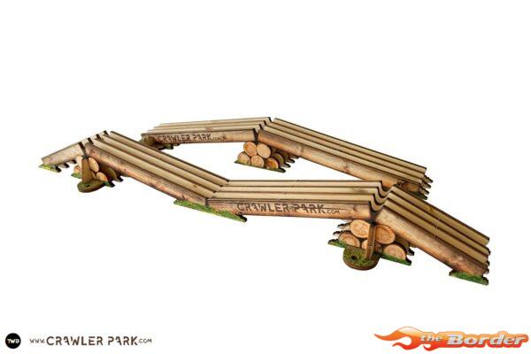 ToysWD Crawler Park: Axes Crossing Obstacle For 1/24 1/18 RC Crawler Park Circuit TWD240002
