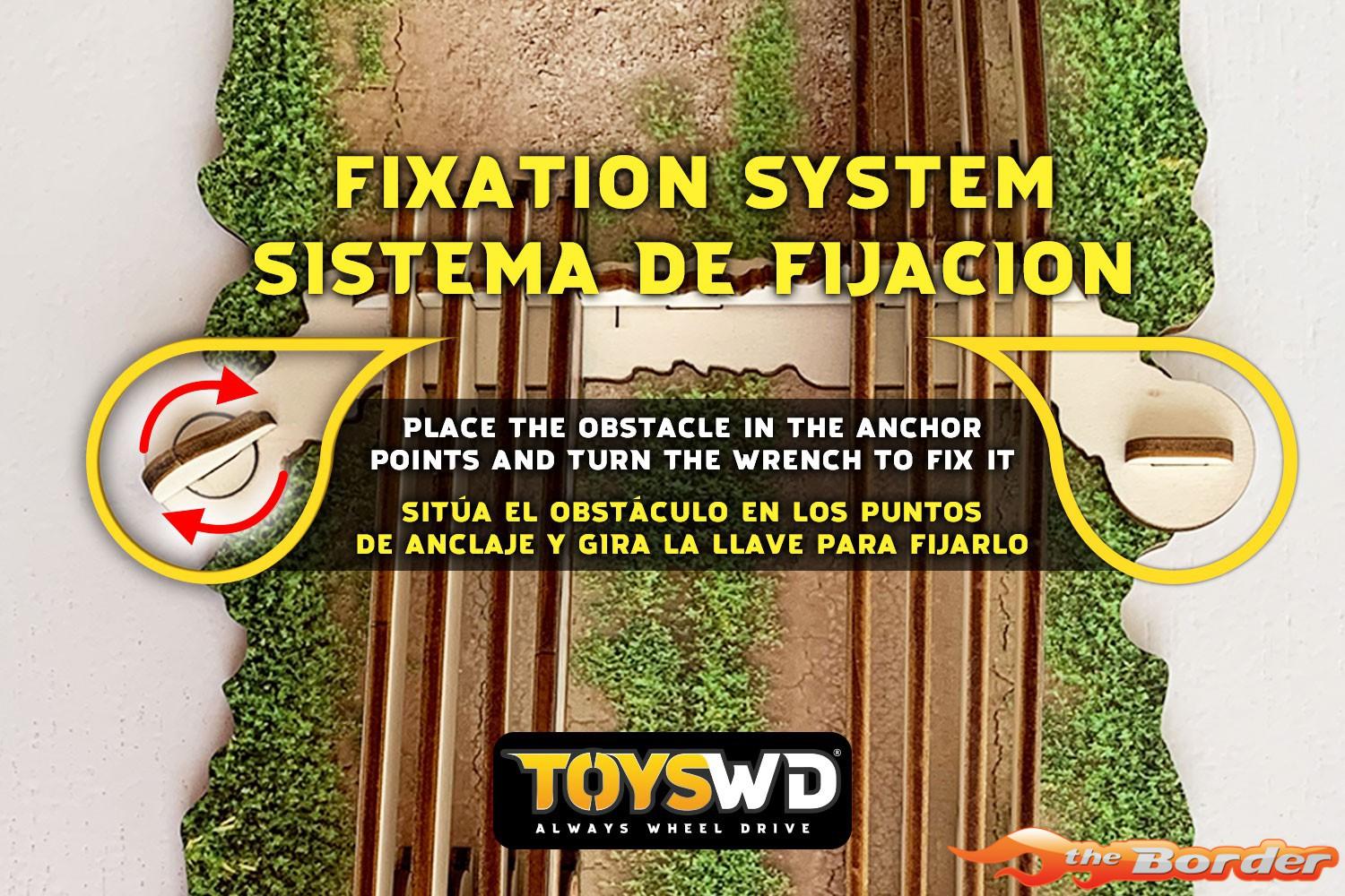 ToysWD Crawler Park: Double-Face Obstacle For 1/24 1/18 RC Crawler Park Circuit TWD240004 - Afbeelding 4