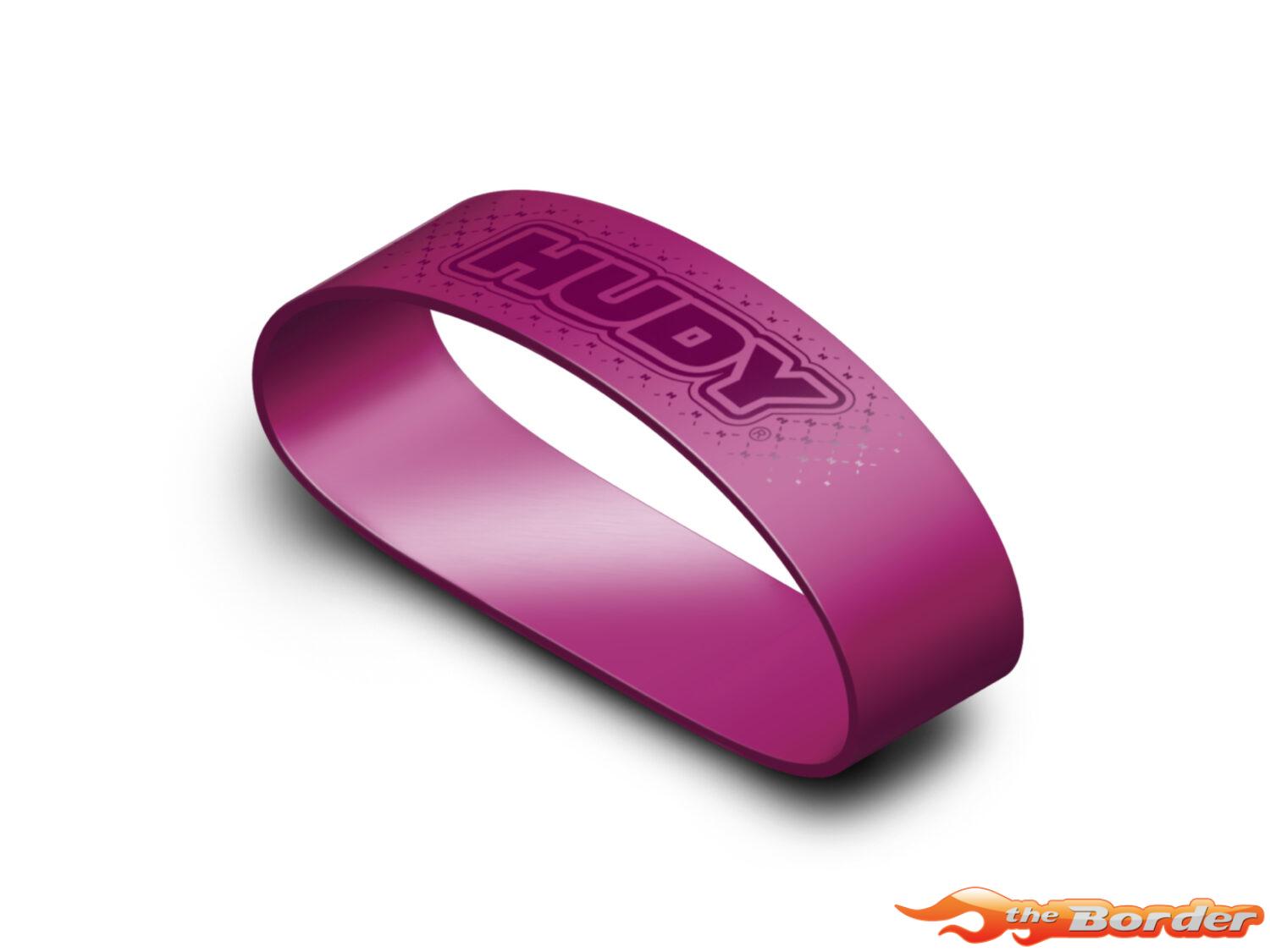 HUDY Tire Mounting Band Small Purple (4pcs for 1/10) 105250