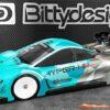 BittyDesign HYPER-HR clear body 1/10 TC  190mm ULT Light weight BDTC-HYPHRULT - Afbeelding 2