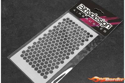 BittyDesign - Vinyl stencil - Honeycomb V1 large