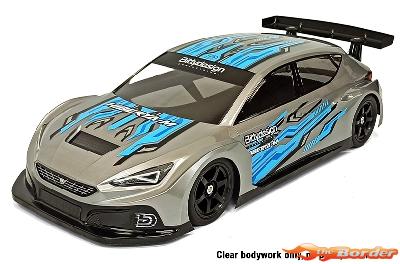 BittyDesign Hiberya-M Clear Body for M-Chassis (210-225 WB) BD-210225-HYB - Afbeelding 4