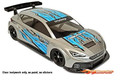 BittyDesign Hiberya-M Clear Body for M-Chassis (210-225 WB) BD-210225-HYB - Afbeelding 3