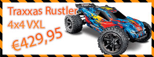 Traxxas Rustler 4x4 VXL Uit voorraad in de winkel