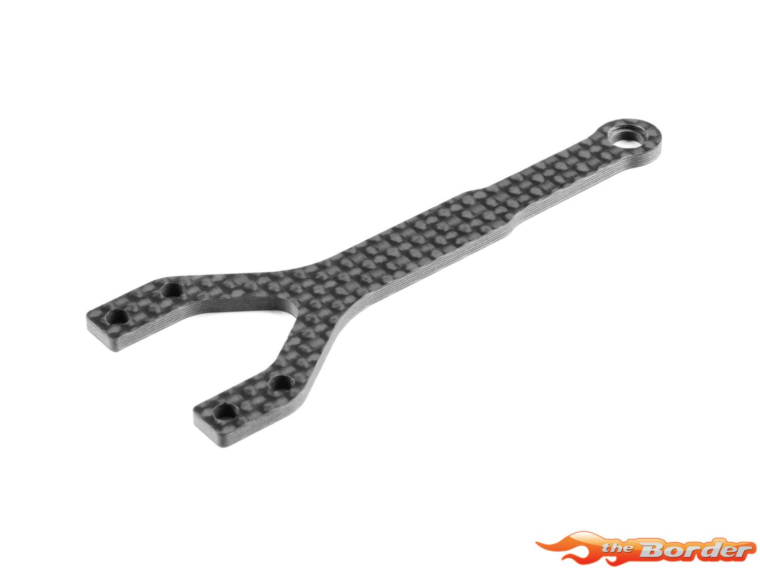 XRAY X4F'24 Graphite Upper Deck Split Front 2.0mm 301081