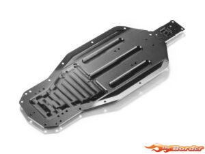 XRAY XB2'23 Alum. Chassis with Bent Sides Swiss T6 2.5mm Short 321118
