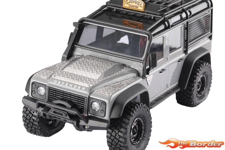 BRP Stainless Steel Hood Trim Type 2 voor 1/18 TRX-4M Land Rover Defender - Zilver M040S - Afbeelding 6