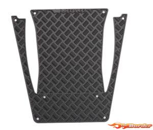 BRP Stainless Steel Hood Trim Type 2 voor 1/18 TRX-4M Land Rover Defender - Zwart M040B